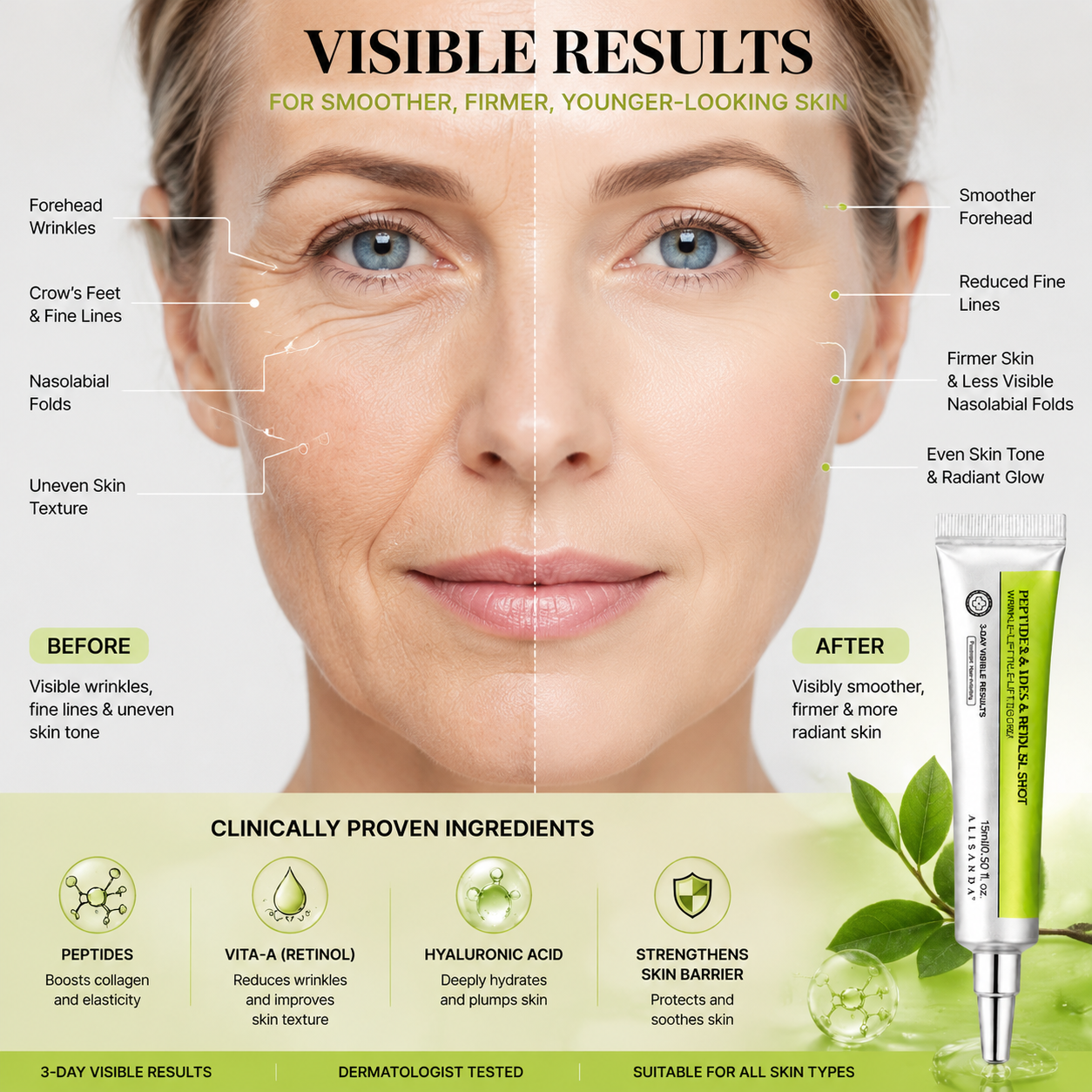 Revitalizing Firming Eye Cream |Powerful Wrinkle Smoothing