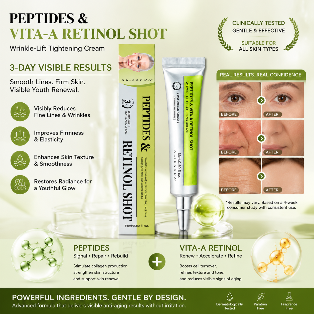 Revitalizing Firming Eye Cream |Powerful Wrinkle Smoothing
