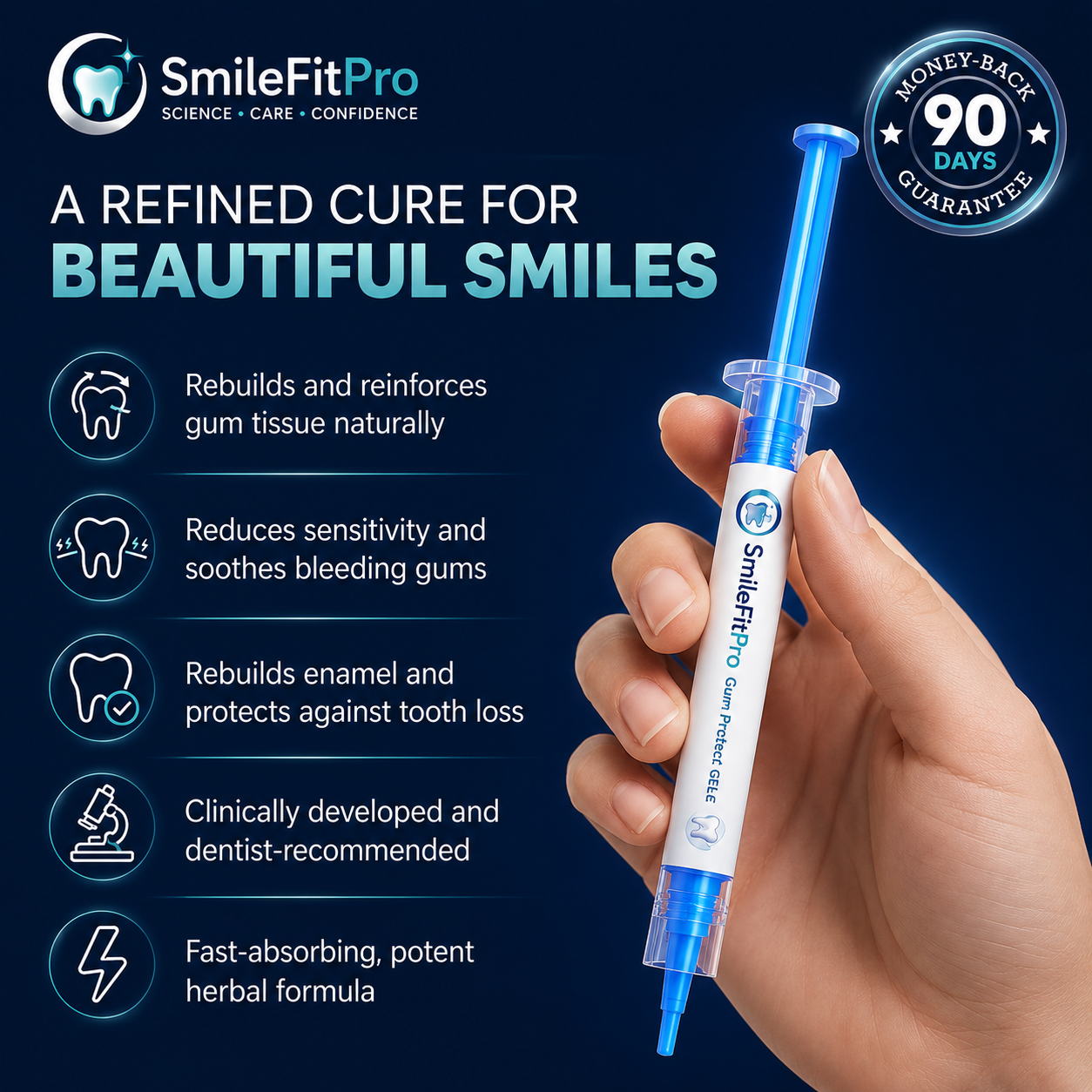 SmileFitPro™ Precision Gum Care Gel – Daily Support for Sensitive, Tender & Bleeding Gums